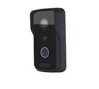 SEVEQIS Timbre con vídeo, MultiLanguage Home Video Intercom Timbre Al Aire Libre Mini Cámara Villa Estación De Puerta