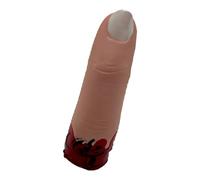 Severed Finger Pillar, Halloween Horror Prop Decoration, Realistic Scary Bloody Finger For Haunted House Party, Life-Like Latex/Silicone, Spooky Prank Accessory, 1 Piece