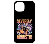 Severely Acoustic Musician Guitar Player Carcasa para iPhone 15