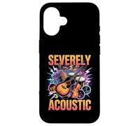 Severely Acoustic Musician Guitar Player Carcasa para iPhone 16