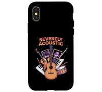 Severely Acoustic Musician Guitar Player Carcasa para iPhone X/XS