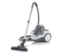 Severin aspiradora ciclónica sin bolsa, aspirador de suelo sin bolsa para una potencia de aspiración constante, 750 W, radio de acción de 9 m, 79 dB, 2,1 L de capacidad, blanco-rojo-antracita, CY 7088