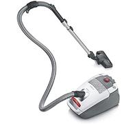 Severin Aspiradora de bolsa, 850 W, 4 litros, Nivel de ruido 74 dB A, Filtración HEPA 13, Longitud del cable 6 m, Incluye boquilla de parquet XL y 2 bolsas BC 7047