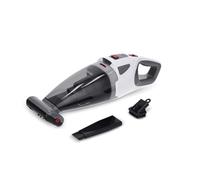 SEVERIN Aspiradora de mano 4 en 1 a batería, aspirador sin cable para coche, pelo de mascotas y líquidos, aspirador potente, hasta 30 minutos, blanco, gris y rojo, HV 7146