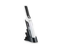 SEVERIN Aspiradora de mano sin cable, aspirador silencioso para pelos con accesorio para muebles y teclados, aspirador pequeño con batería hasta 30 min, blanco/negro mate, HV 7140
