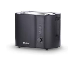 Severin AT 9552 Tostador Automático 2 Ranuras 800W Negro Mate