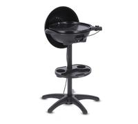 Severin Barbacoa eléctrica de pie PG 8541 – 2000W, con tapa, termómetro y estante – Negro