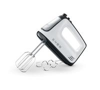 SEVERIN Batidora Amasadora con cable en espiral, 400 W, 5 velocidades, Función turbo, Blanco y Negro HM 3830