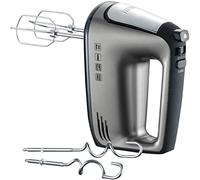 SEVERIN Batidora de mano con cable en espiral, aprox. 400 W, HM 3832, plata/negra, 28,5