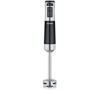 SEVERIN - Batidora de Mano de 600 W, Nivel Turbo, hasta 15,000 RPM, Negro/Acero Inoxidable, Cepillado SM 3771