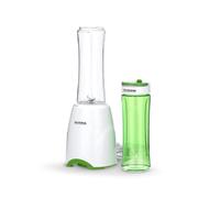 SEVERIN Batidora Smoothie Mix and Go, 300 W, 600 ml, incluye 2 vasos con tapa, Color blanco / Verde, SM 3735