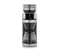 Severin - Cafetera de filtro con molinillo totalmente automática con jarra de cristal 2 L. FILKA KA Acero Inox/Negro 1.520 W KA 4852