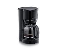 SEVERIN - Cafetera de goteo para 10 tazas, Cafetera de filtro/Cafetera americana con jarra de cristal antigoteo de 1,25, con placa calefactora y desconexión automática, Negro, KA 4320