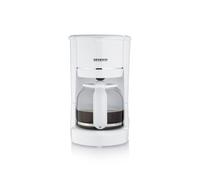 Severin - cafetera de goteo para 10 tazas, cafetera de filtro / cafetera americana con jarra de cristal, desconexión automática, acero inoxidable cepillado / negro, ka 4823