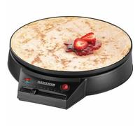 SEVERIN Crepera eléctrica, plancha redonda para crepes dulces y salados, máquina crepera XXL de 30 cm con regulación continua de la temperatura, negro, CM 2198