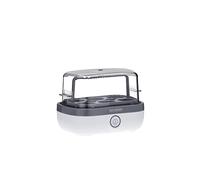 SEVERIN Cuecehuevos, 420 W, Capacidad hasta 6 Huevos, 100% libre de BPA, Blanco/Gris EK 3164