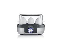SEVERIN - Cuecehuevos con Control de Tiempo de Cocción, 420 W, Capacidad de 6 Huevos, Acero Inoxidable/Negro EK 3169