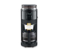 Severin de goteo con molinillo integrado. 900 W, jarra de cristal, capacidad de 1,25 l, hasta 10 tazas, sistema antigoteo, temporizador, negro, 9216