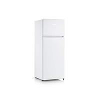 SEVERIN DT 8760 - Frigorífico de doble puerta (164 L/41 L, color blanco) | Frigorífico 165 l / Congelador 41 l, 40 dB, luz LED,congelador de 4 estrellas, An x Pr x Al: 55,0 x 54,2 x 143,3 cm, 8760
