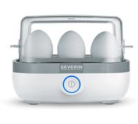 SEVERIN Cuecehuevos, 420 W, Capacidad hasta 6 Huevos, 100% libre de BPA, Blanco/Gris EK 3164