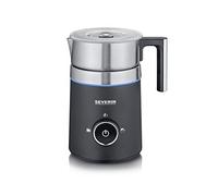 SEVERIN Espumador de leche por inducción Spuma 500, espumador eléctrico apto para el lavavajillas, bote espumador, acero inoxidable cepillado/negro mate, SM 3585