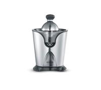 SEVERIN Exprimidor manual de cítricos con regulador de pulpa, exprimidora de alto rendimiento, zumera manual para usar con palanca o a mano, acero inoxidable/negro, CP 3544