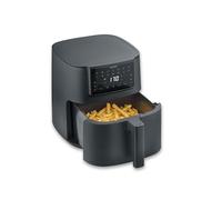 SEVERIN Freidora de aire FryLight Single XXL, cocinado versátil, pantalla táctil, 11 programas, función de memoria, mantenimiento en caliente, 7 l, revestimiento antiadherente, 1700 W, negro, FR 2462