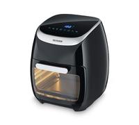 SEVERIN Freidora de Aire Multifuncional, 11 L, 2000 W, 8 programas automáticos, Numerosos accesorios, Negro/Plateado FR 2446