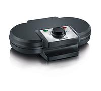 Severin Gofrera Doble WA 2106, Doble Placa, 1.200 W, Negro