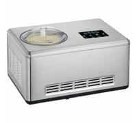SEVERIN Heladera 2 en 1, heladera con compresor para hacer helado, sorbetes y yogures caseros, máquina para hacer helados con 1 recipientes y recetario, acero inoxidable, EZ 7405