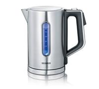 Severin 3418 Hervidor de Agua Digital, 3000 W, 1.7 L, Stainless Steel, Acero Inoxidable Cepillado/Negro