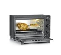 Severin Horno Tostador con convección de 46 L, 1800W, Negro, con Temporizador 120 Minutos, Control de Temperatura 100-230°C, Resistencias Superior e Inferior TO 9025