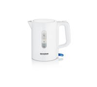 Severin Tetera de viaje WK 3462 0,5 l 115/230 V blanca con 2 vasos de plástico y 2 cucharas