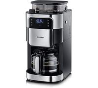 Severin Cafetera de goteo KA 4813 con molinillo, jarra 1 l, hasta 10 tazas, pantalla LED