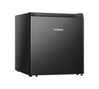 SEVERIN Mini nevera con compartimento de baja temperatura, nevera pequeña con estante intermedio, mini frigorífico de bajo consumo para hogares pequeños, 45 litros, negro, KB 8879