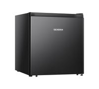 SEVERIN Mini nevera con compartimento de baja temperatura, nevera pequeña con estante intermedio, mini frigorífico de bajo consumo para hogares pequeños, 45 litros, negro, KB 8879