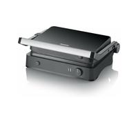 SEVERIN - Grill de contacto SEVINI Light, con placas de parrilla de cerámica extraíbles. Parilla de mesa con regularización de temperatura hasta 220, 30 x 22 cm, KG 2398