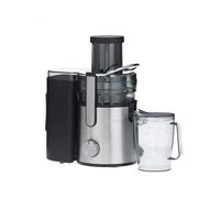 SEVERIN Licuadora eléctrica con recipiente, tubo de llenado XXL y 2 velocidades, licuadora extractora de 1,1 L de zumo y 2,5 L de pulpa, extractor de zumo de 800W, negro, ES 3570