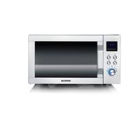 Severin MW 7777 Microondas 3 en 1 Base de Cristal de Grill y Convección 25L 900W Acero Inoxidable