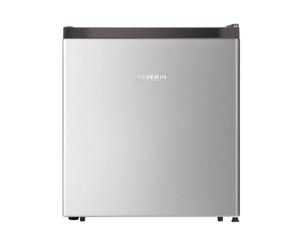 Severin Mini frigorífico con compartimento de baja temperatura, 45 l, 40 dB(A), 80 kWh/año, Rango de temperatura: 8-0°C, Dimensiones: 46,8 x 44,5 x 50 cm, Plateado KB 8878