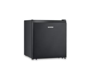 SEVERIN Mini nevera con compartimento de baja temperatura, nevera pequeña con estante intermedio, mini frigorífico de bajo consumo para hogares pequeños, 45 litros, negro, KB 8879