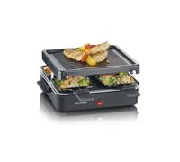 SEVERIN Mini Raclette con parrilla antiadherente de 21 x 21 cm, 600 W, Dimensiones: 26 x 22.5 x 11 cm, Negro RG 2370