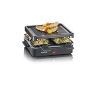 SEVERIN Mini Raclette con parrilla antiadherente de 21 x 21 cm, 600 W, Dimensiones: 26 x 22.5 x 11 cm, Negro RG 2370