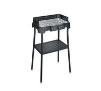 Severin Parrilla Eléctrica de Mesa con Placa de Aluminio y Soporte, Negro PG 8596