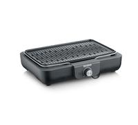 Severin PG 8556 barbacoa y parrilla al aire libre Mesa Eléctrico Negro, Acero inoxidable 2300 W