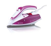 SEVERIN BA 3243 Plancha de Vapor con Suela Cerámica, 2.400 W Aproximadamente, Blanco / Violeta