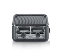 SEVERIN - Raclette grill con 4 sartenes con revestimiento antiadherente y función click-stow 800 W Negro RG 2360
