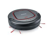 SEVERIN Robot aspiradora Chill®, aspirador potente para suelos duros y alfombras de pelo corto, robot de limpieza extraplano con detección de escaleras, gris platino, RB 7025
