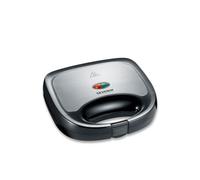 SEVERIN - Sandwichera de 600 W. Placas con revestimiento antiadherente, Negro/Acero Inoxidable, SA 2969
