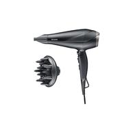 SEVERIN Secador de pelo de alto rendimiento con motor AC y tecnología iónica, Secador de pelo con difusor y concentrador extraíbles, Potencia 2.300 W, Negro, HT 0167